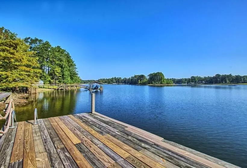 Cozy Toledo Bend A Frame W/ Waterfront Views!