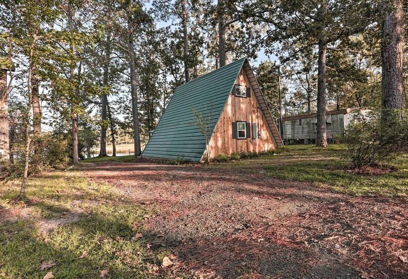 Cozy Toledo Bend A Frame W/ Waterfront Views!