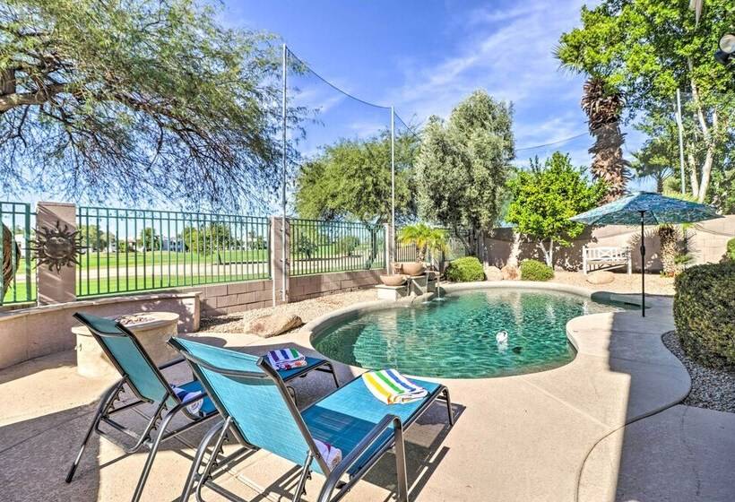 Pool & Putting Green: Goodyear Home On Golf Course