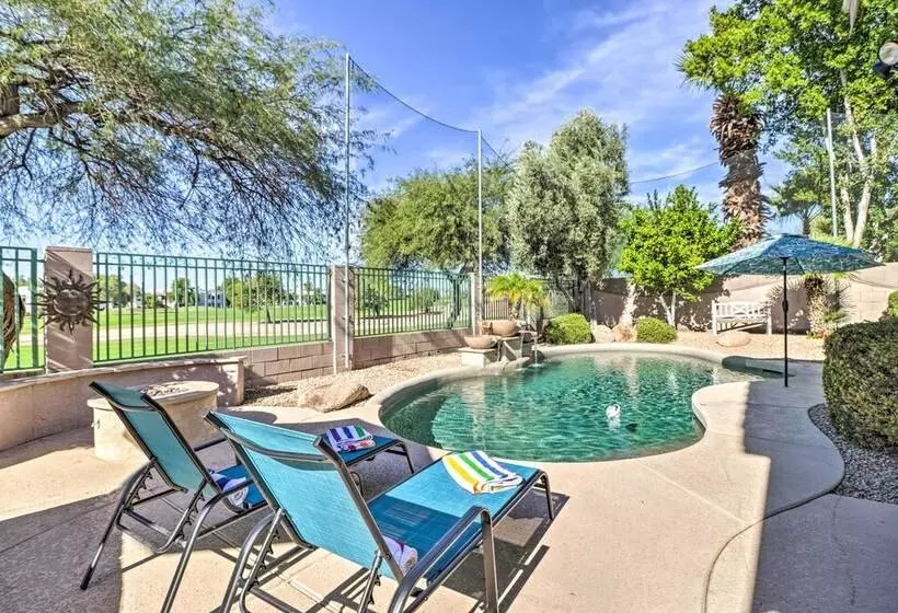 Pool & Putting Green: Goodyear Home On Golf Course