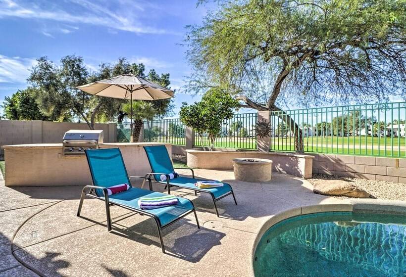 Pool & Putting Green: Goodyear Home On Golf Course