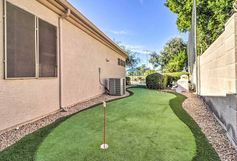 Pool & Putting Green: Goodyear Home On Golf Course
