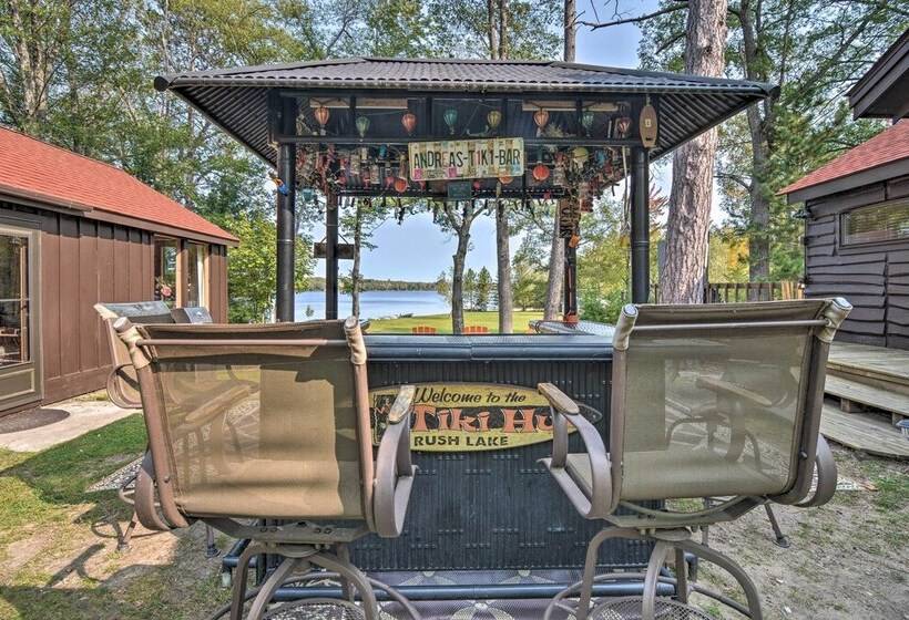 Lake Livin Cozy Cabin W/ Dock, Tiki Bar, 2 Kayaks
