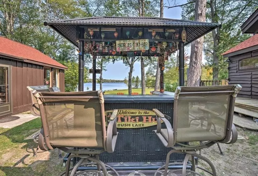 Lake Livin  Cozy Cabin W/ Dock, Tiki Bar, 2 Kayaks