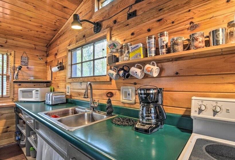 Lake Livin Cozy Cabin W/ Dock, Tiki Bar, 2 Kayaks