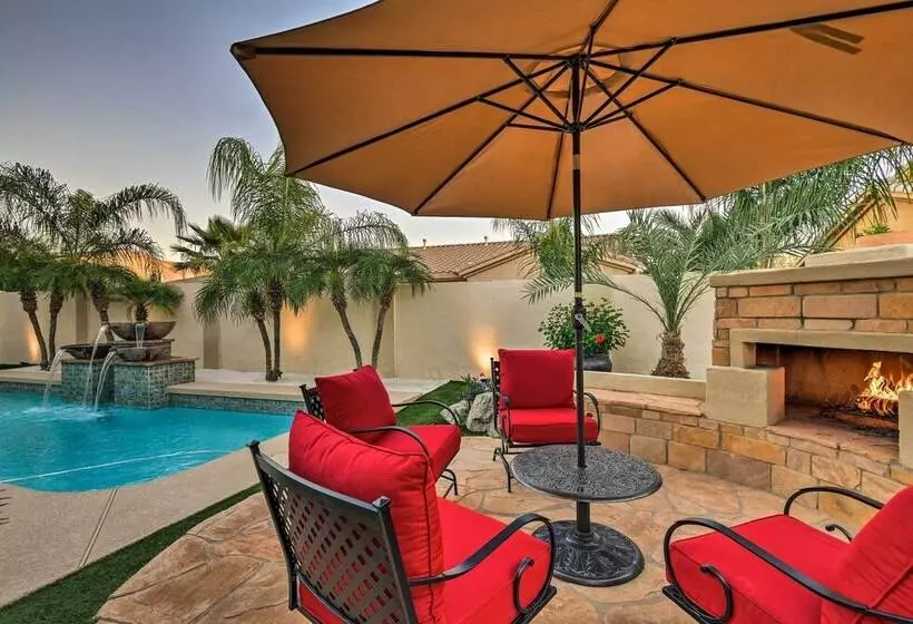 Luxe Gilbert Home W/ Heated Pool + Putting Green!
