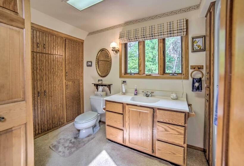 Riverfront Oconto Cabin W/ Fire Pit & Yard!