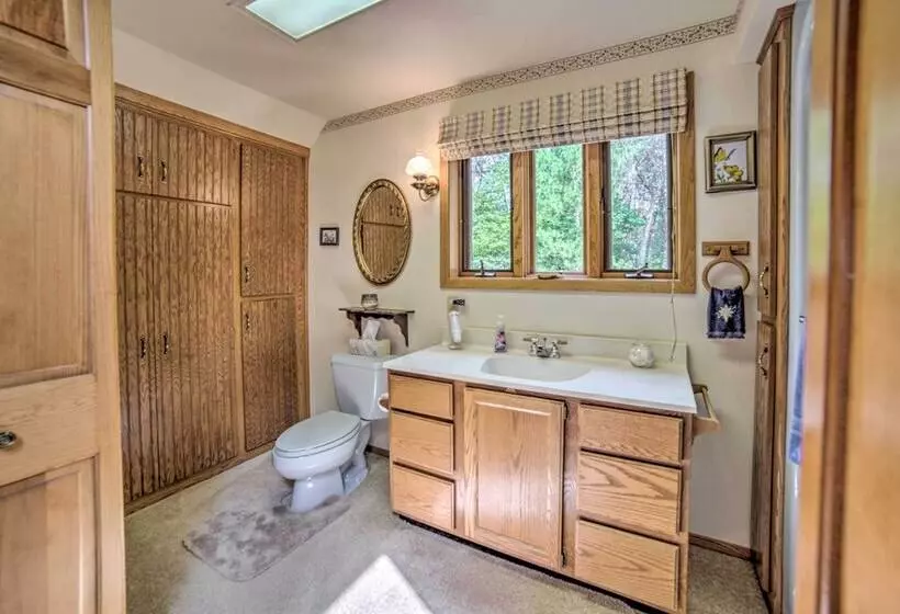 Riverfront Oconto Cabin W/ Fire Pit & Yard!