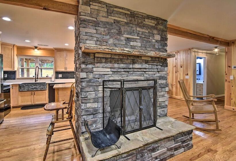 Rustic Sunset Escape On 67 Acres: Outdoor Kitchen