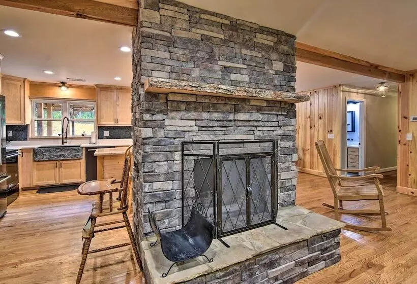 Rustic Sunset Escape On 67 Acres: Outdoor Kitchen