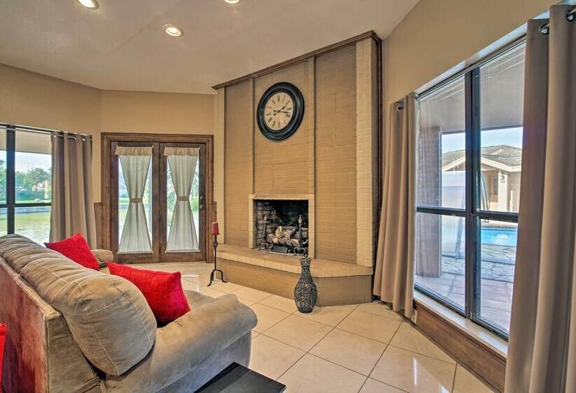 Pool & Game Room: Waterfront Harlingen Home