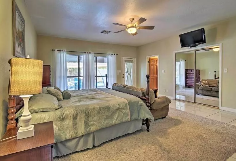 Pool & Game Room: Waterfront Harlingen Home