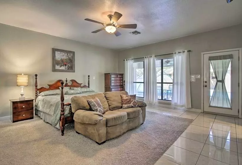 Pool & Game Room: Waterfront Harlingen Home