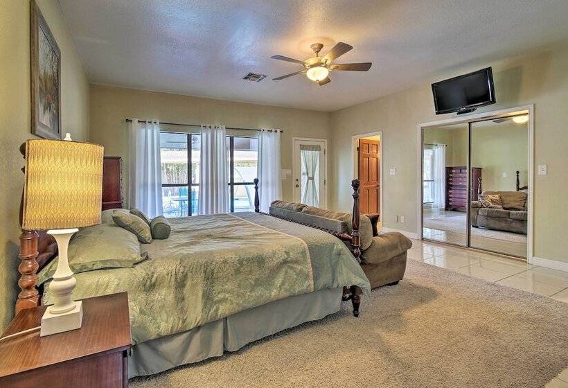 Pool & Game Room: Waterfront Harlingen Home