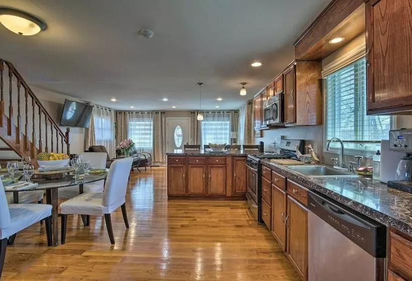 Waterfront Home W/ Large Deck & Dock On Narrow Bay