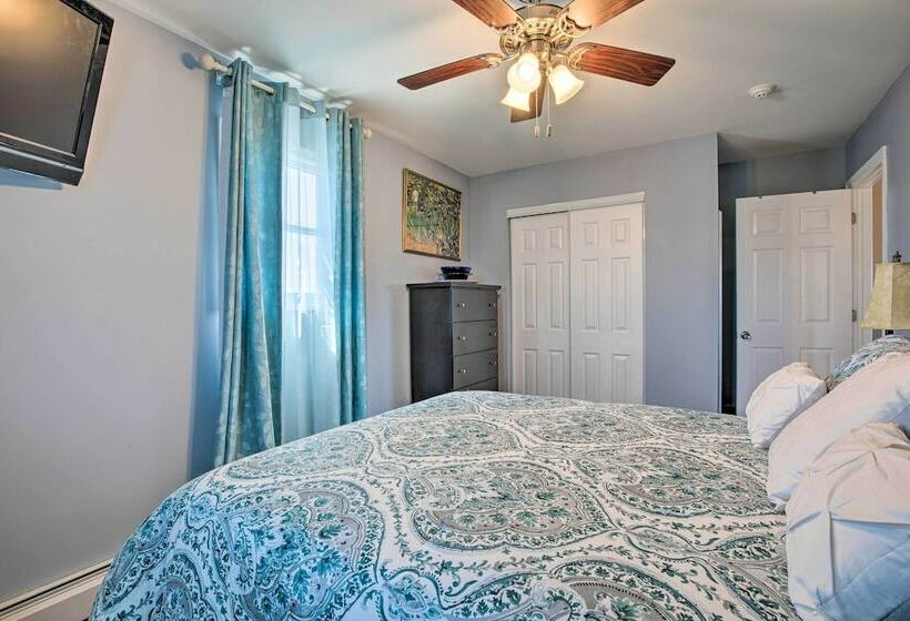 Waterfront Home W/ Large Deck & Dock On Narrow Bay