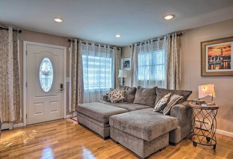 Waterfront Home W/ Large Deck & Dock On Narrow Bay