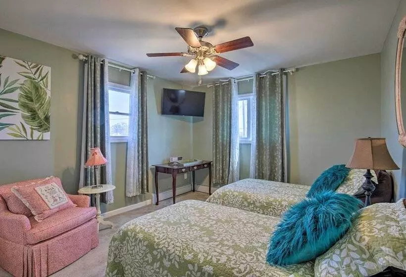 Waterfront Home W/ Large Deck & Dock On Narrow Bay