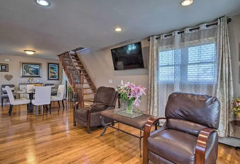 Waterfront Home W/ Large Deck & Dock On Narrow Bay