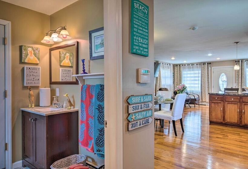 Waterfront Home W/ Large Deck & Dock On Narrow Bay