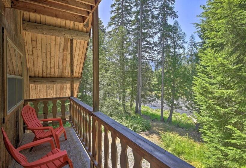 Expansive Moyie Riverfront Cabin   Pets Welcome!