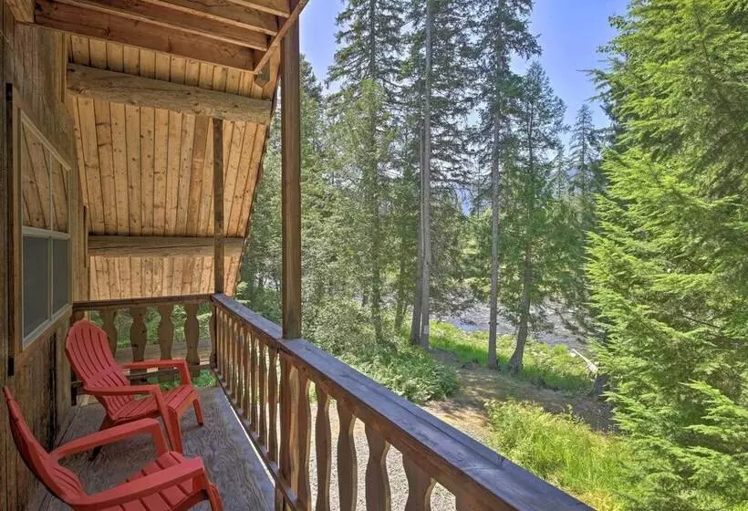 Expansive Moyie Riverfront Cabin   Pets Welcome!