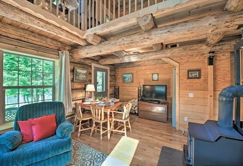 Expansive Moyie Riverfront Cabin   Pets Welcome!