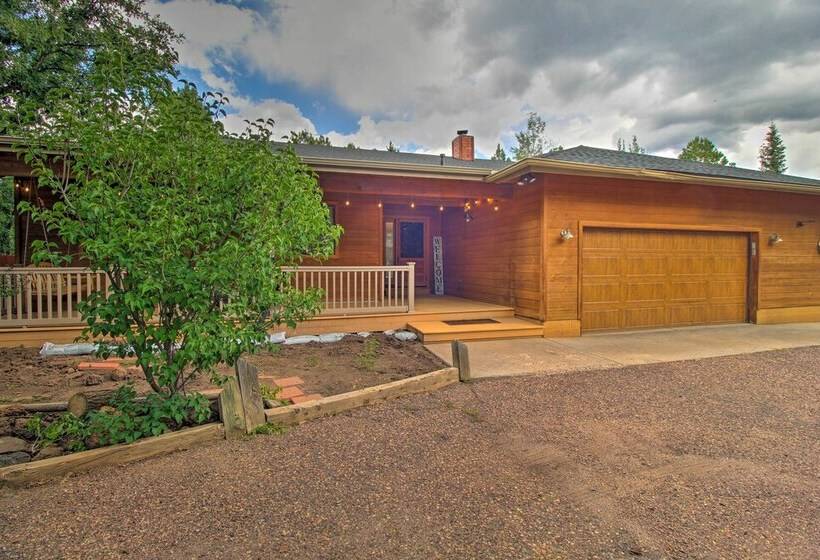 Modern Pinetop Cabin W/ Game Area, Deck + Fire Pit
