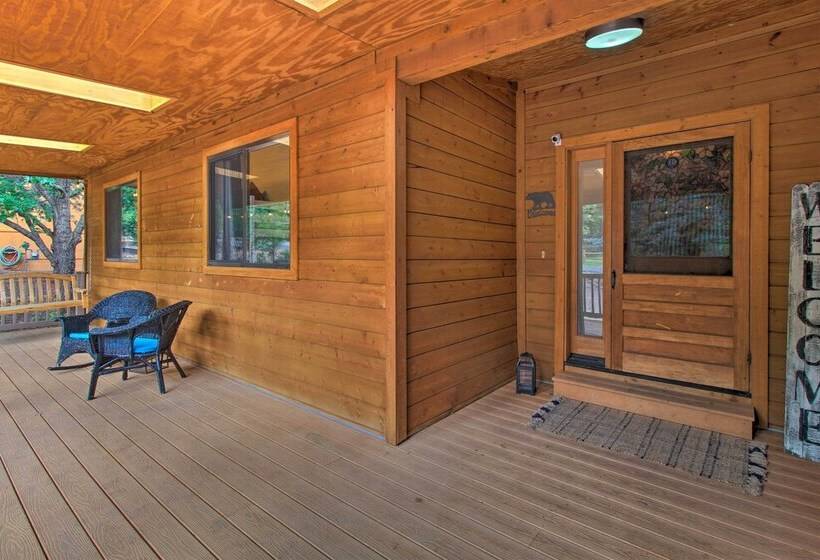 Modern Pinetop Cabin W/ Game Area, Deck + Fire Pit