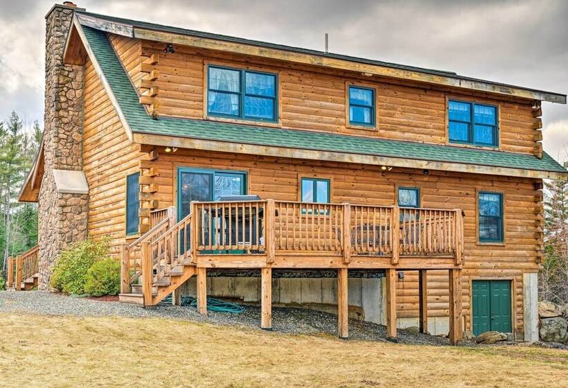 Carroll Log Cabin W/ Deck < 9 Mi To Bretton Woods!