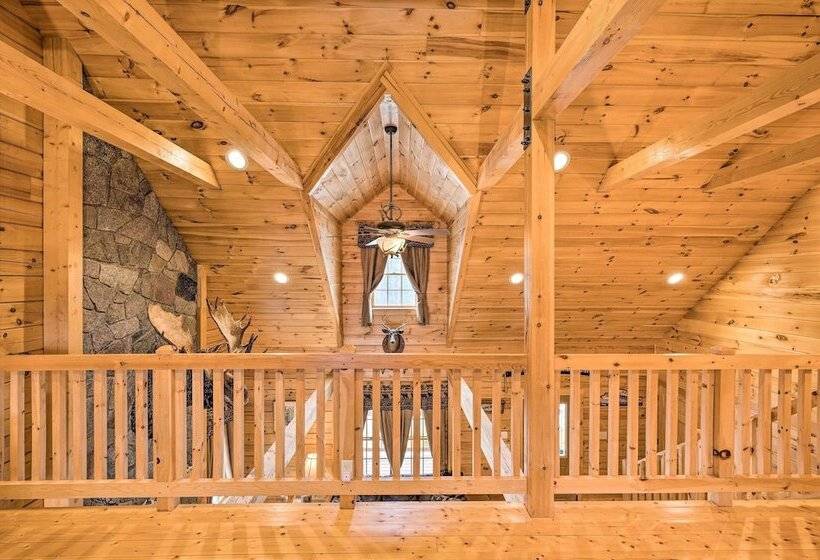 Carroll Log Cabin W/ Deck < 9 Mi To Bretton Woods!