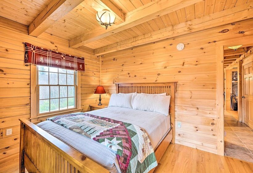 Carroll Log Cabin W/ Deck < 9 Mi To Bretton Woods!