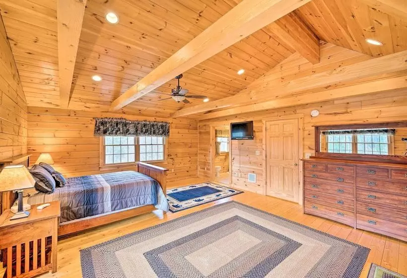 Carroll Log Cabin W/ Deck < 9 Mi To Bretton Woods!