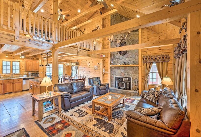Carroll Log Cabin W/ Deck < 9 Mi To Bretton Woods!