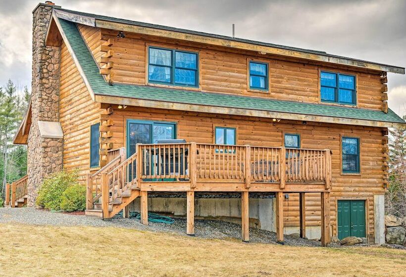Carroll Log Cabin W/ Deck < 9 Mi To Bretton Woods!