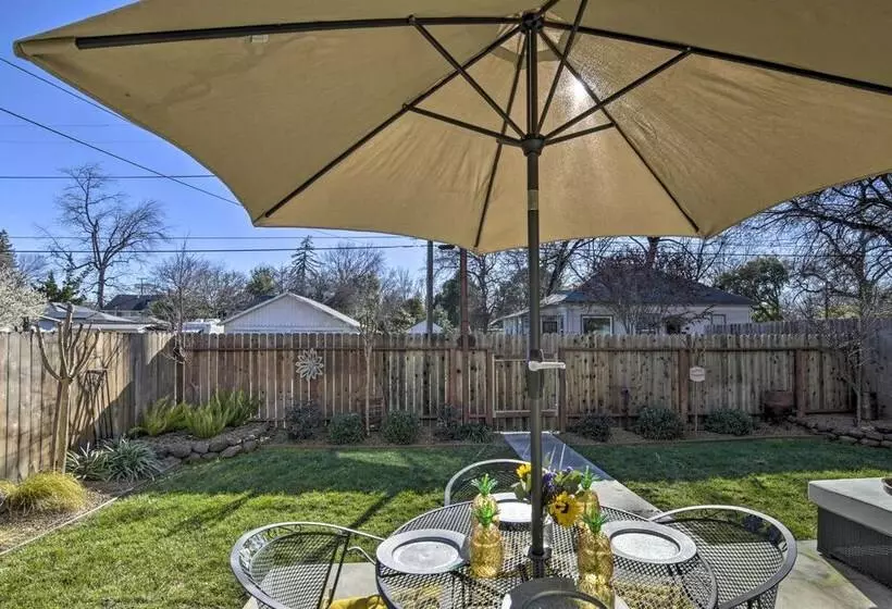 Ideally Located Chico Home   Fire Pit & Grill