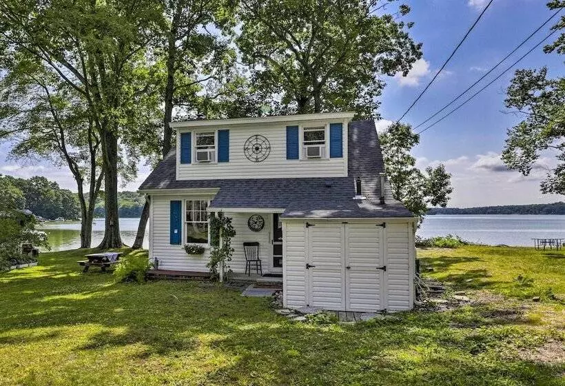 Lakefront Cottage W/ Covered Porch & Dock!