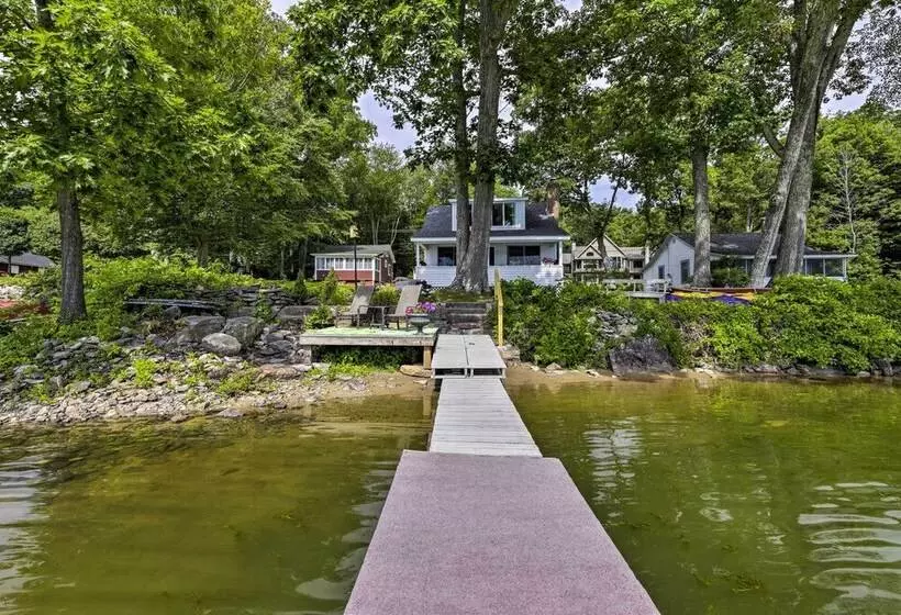 Lakefront Cottage W/ Covered Porch & Dock!