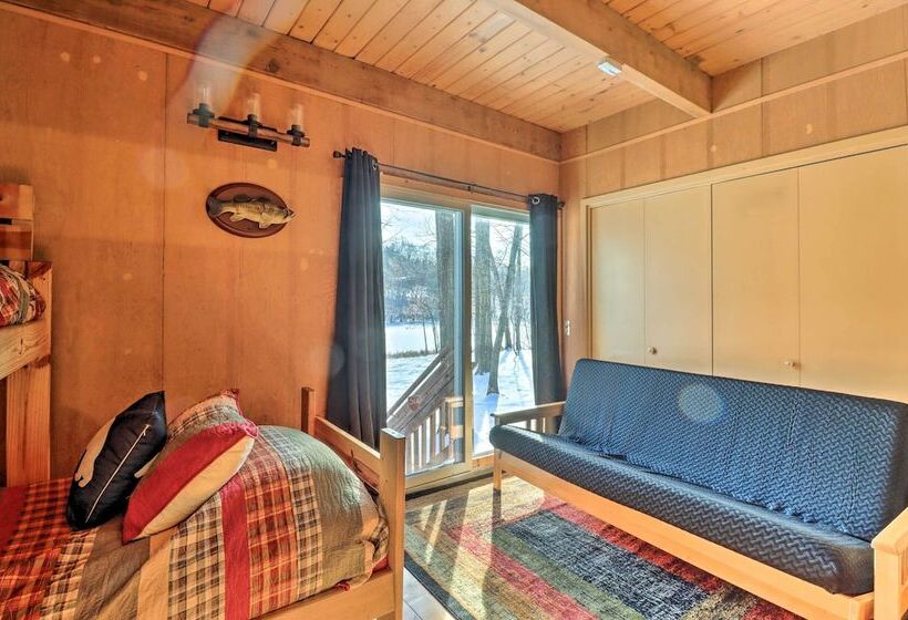 Fire Pit & Grill: Lakefront Poconos Cottage!