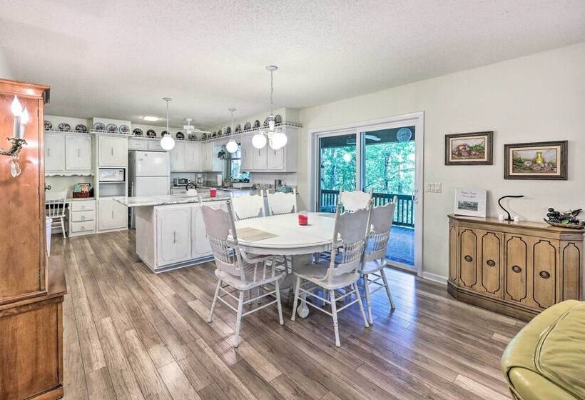 Furnished Deck W/ Views: Hot Springs Cottage