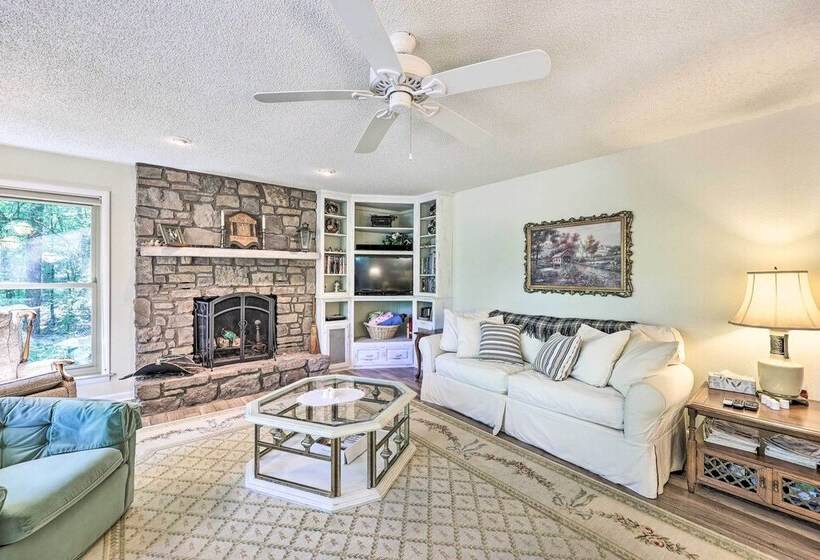 Furnished Deck W/ Views: Hot Springs Cottage