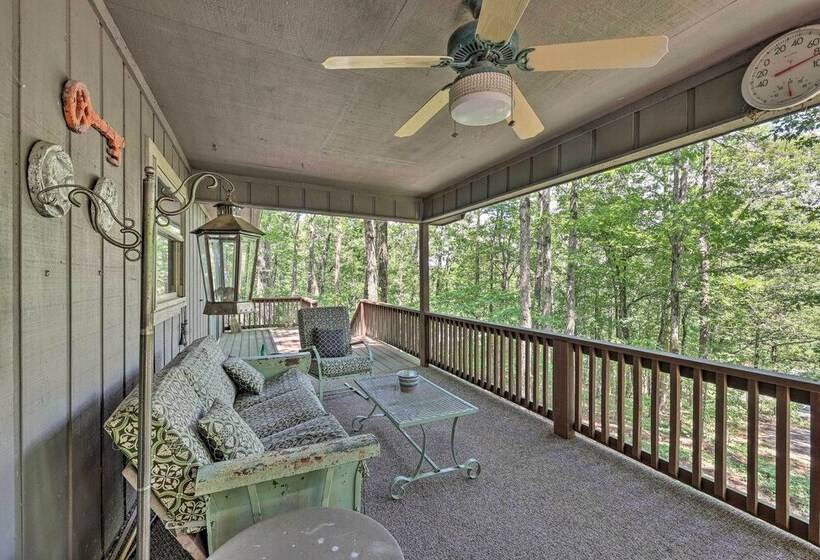 Furnished Deck W/ Views: Hot Springs Cottage