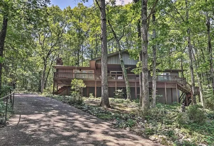 Furnished Deck W/ Views: Hot Springs Cottage