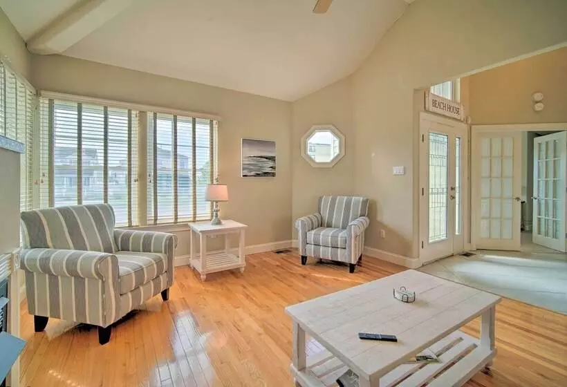 Spacious Brigantine Home ~ 1 Block To Beach!