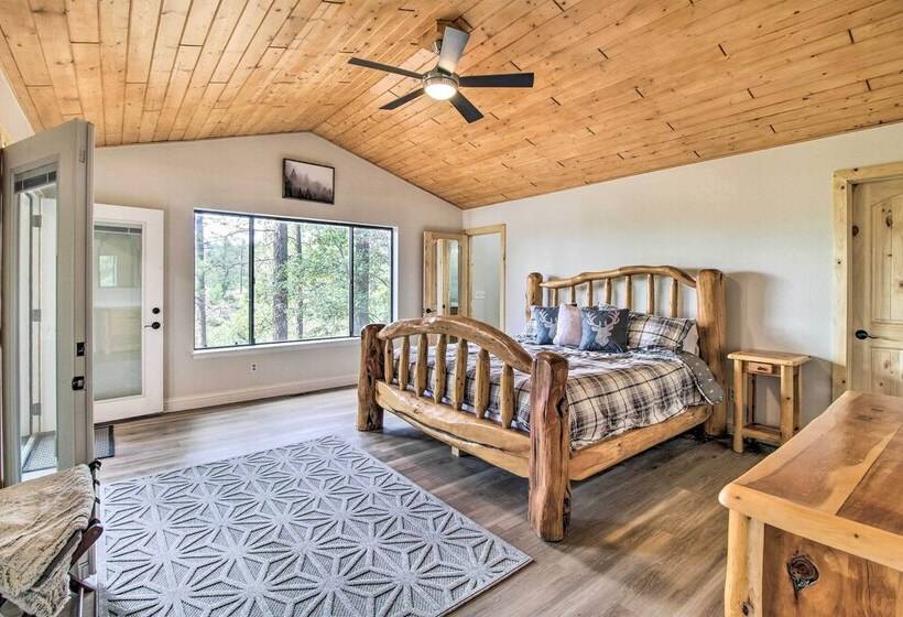 Game Room & Wooded Views: Pinetop Cabin!