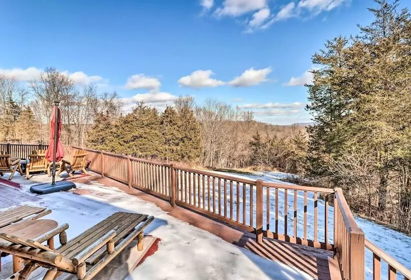 Luxury Log Cabin W/ Ev Charger & Mtn Views!
