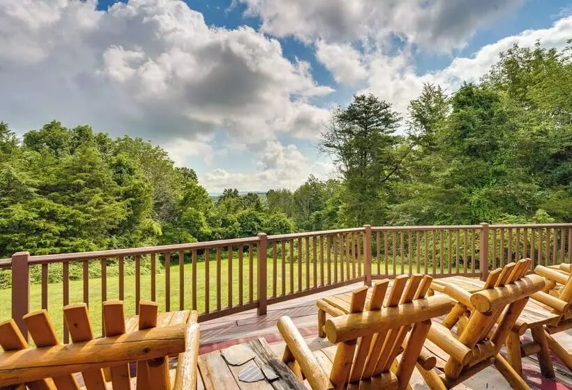 Luxury Log Cabin W/ Ev Charger & Mtn Views!