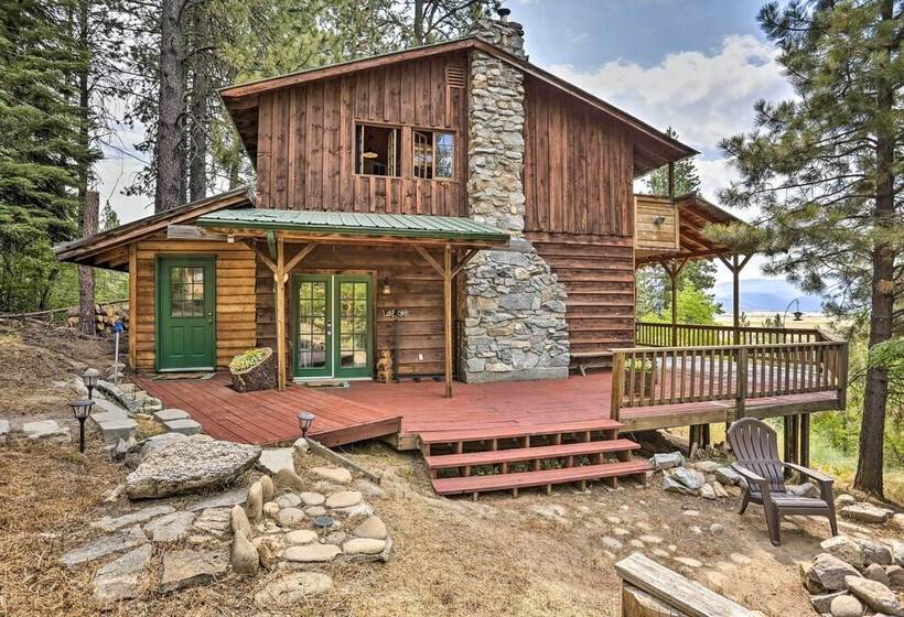 Peaceful Cabin W/ Mtn + River Views, Fire Pit