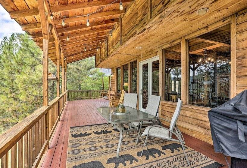 Peaceful Cabin W/ Mtn + River Views, Fire Pit