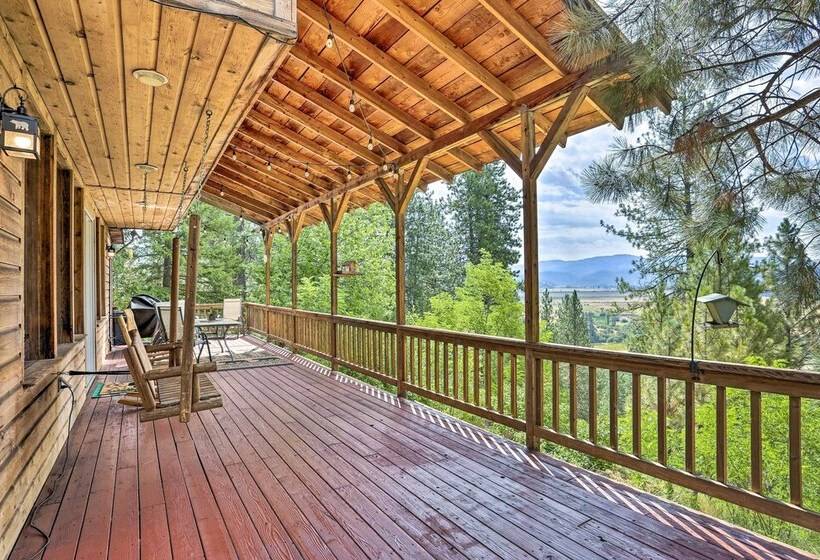 Peaceful Cabin W/ Mtn + River Views, Fire Pit